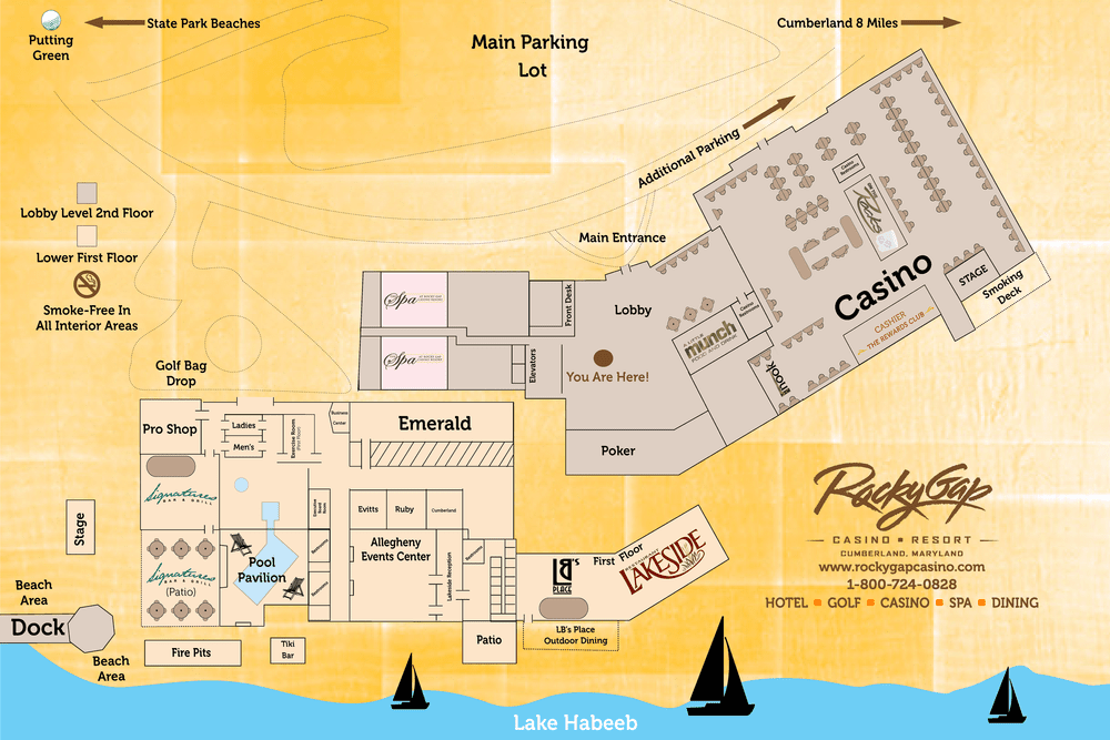 Rocky Gap Casino Resort venue map