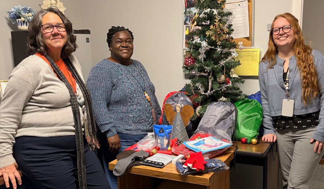 Kent County DSS Adult Services Team with wellness bags