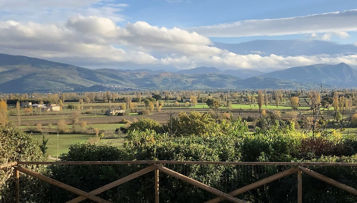View of the Umbrian countryside from Lunabell B&B